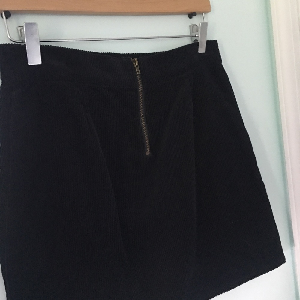 black corduroy skirt